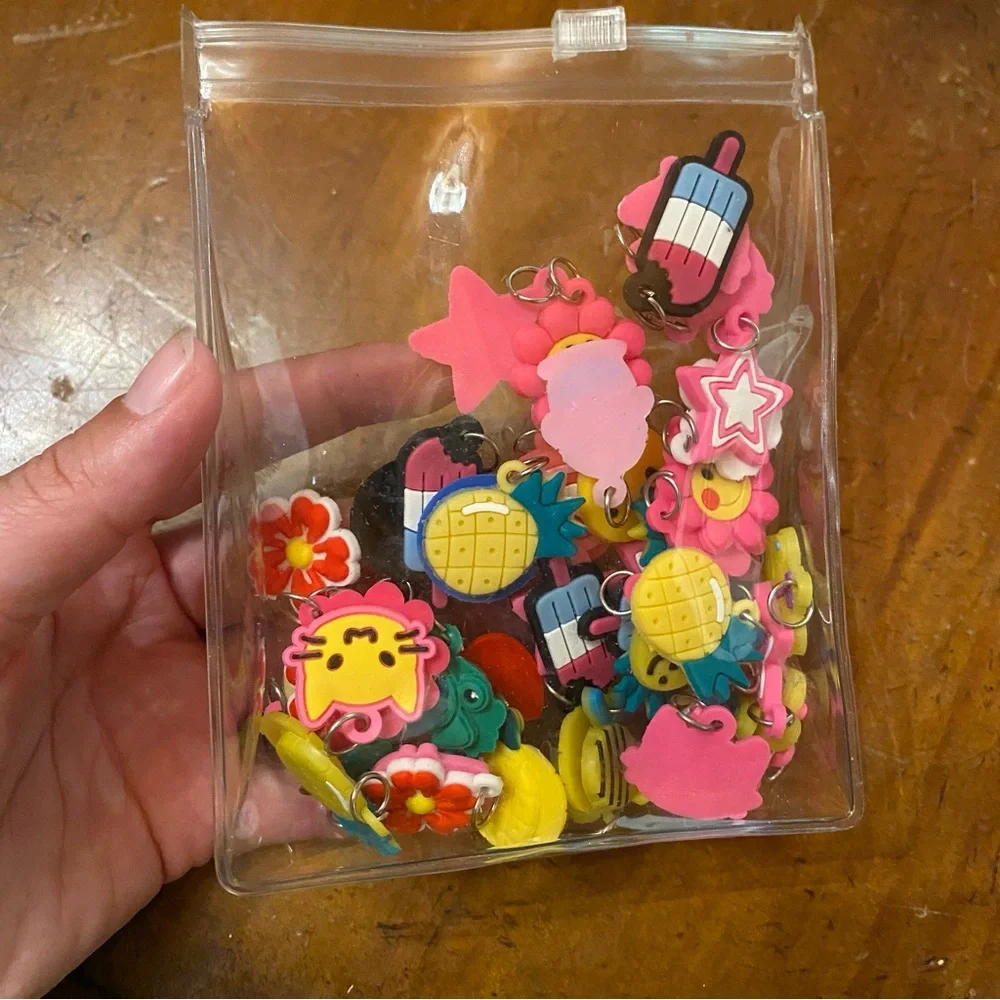 Bag of charms for necklaces